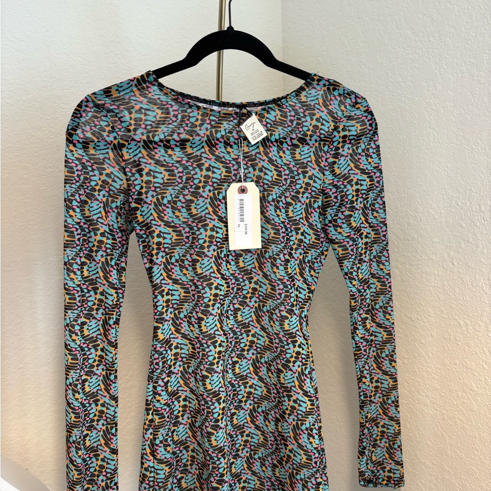 NWT Colorful Patterned Mini Dress
